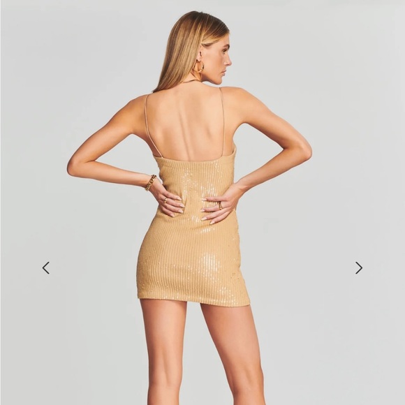 Retrofete Slater Sequin Knit Dress in Nude - Picture 3 of 8